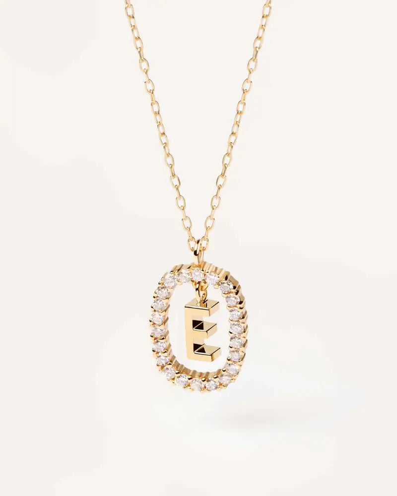 Collier lettre E - PD PAOLA - fine jewelry - or  et diamant - haute joaillerie