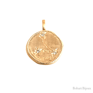 Médaille pendentif Poisson - Constellation