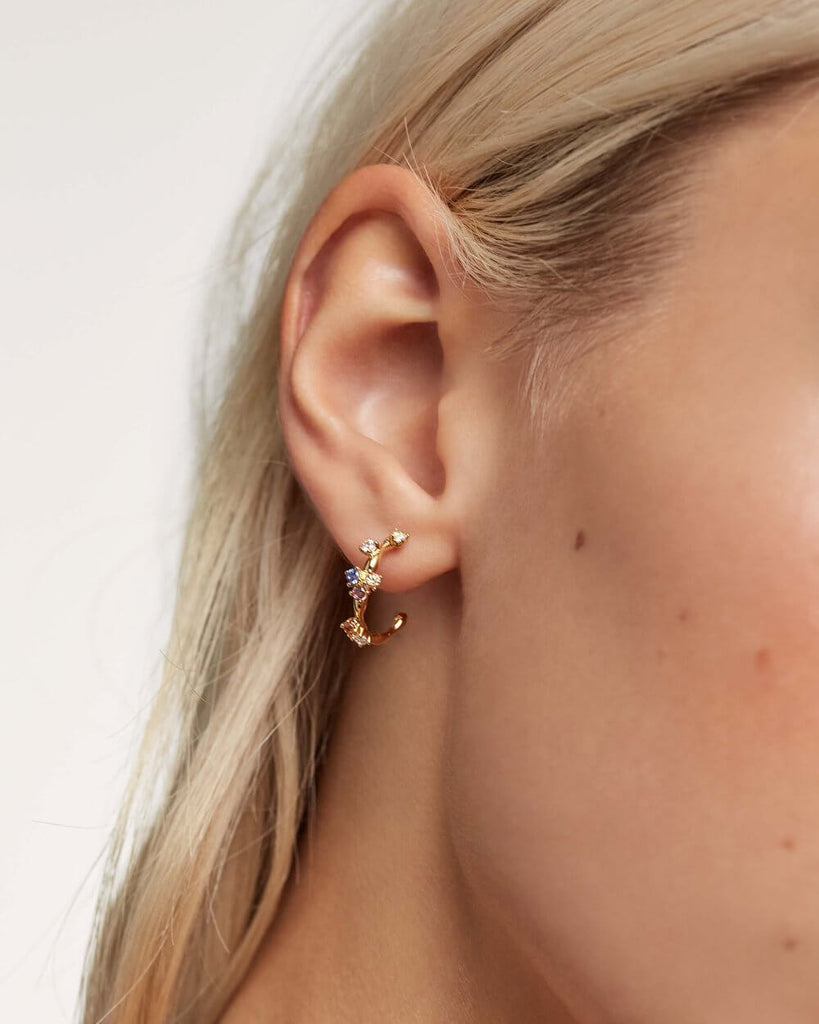 Lot De 5 Paires De Clous D'oreilles (boucles) à Cristal - Acier Inoxydable - Chic Et Brillant - Neuf Avec étiquettes