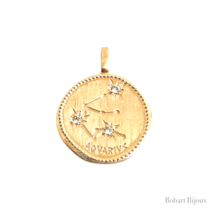 Médaille pendentif Verseau - Constellation