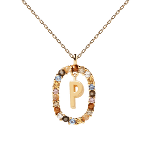 Collier Lettre P - PD PAOLA Jewelry - bijoux or