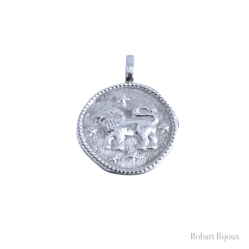 Médaille astro lion argent 925