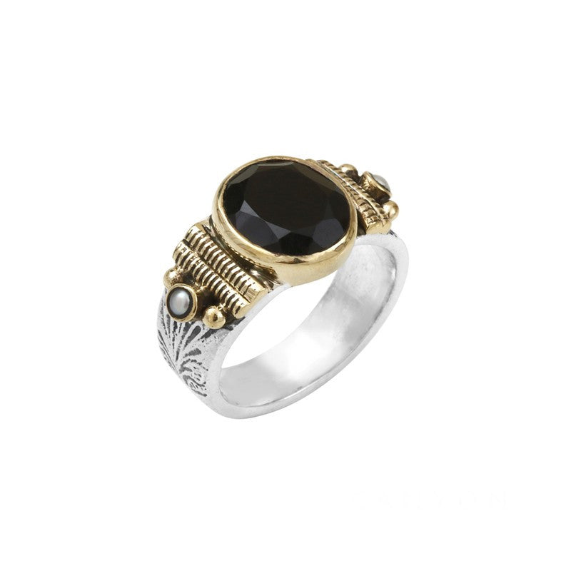 Onyx noir on sale bague