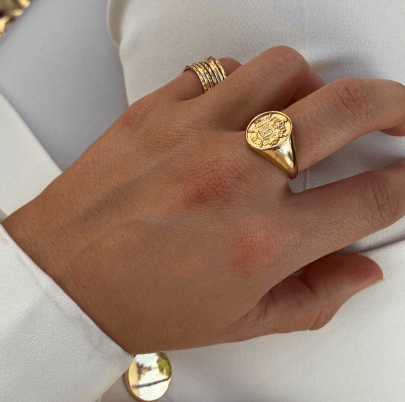 Bague Chevalière -Armoiries - Main Image