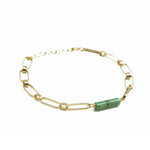 Bracelet chaîne et turquoises
