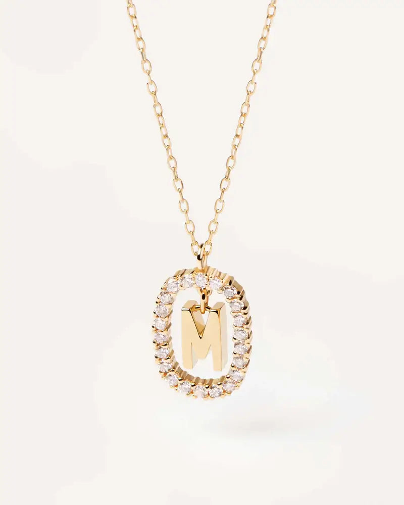 Collier PD PAOLA - Lettre M - or et diamant - PD PAOLA - collection fine jewelry - or recyclé 18 carat  et diamant de laboratoire