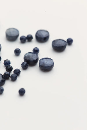 Saphir bleu - pierres semi précieuses 