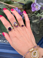 Bague Canyon améthyste  - bijoux créateurs bobart 