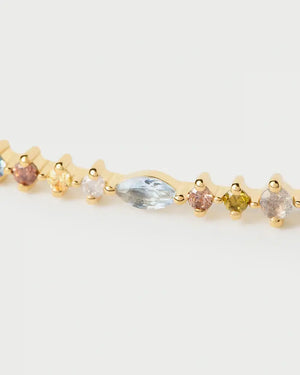 Bracelet Lotus PD PAOLA, or , bracelet fin, pierres fines
