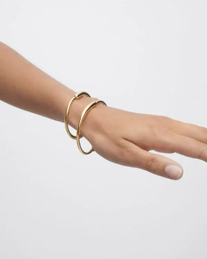 Bracelet jonc Loop or - bracelet moderne et elegant PD PAOLA 