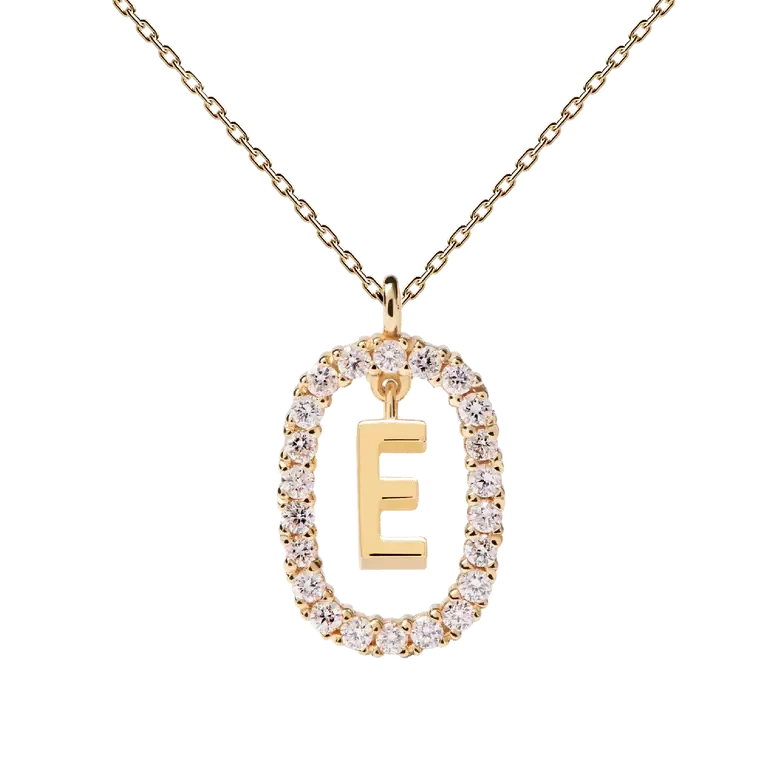 Collier lettre E - PD PAOLA - fine jewelry - or  et diamant