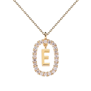 Collier lettre E - PD PAOLA - fine jewelry - or  et diamant