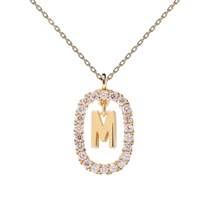 Collier Lettre M - or et diamant - PD PAOLA - collection fine jewelry