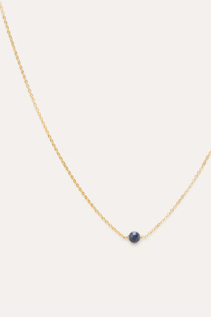 Collier Stella - Saphir - gold filled - Yay - créateurs français 