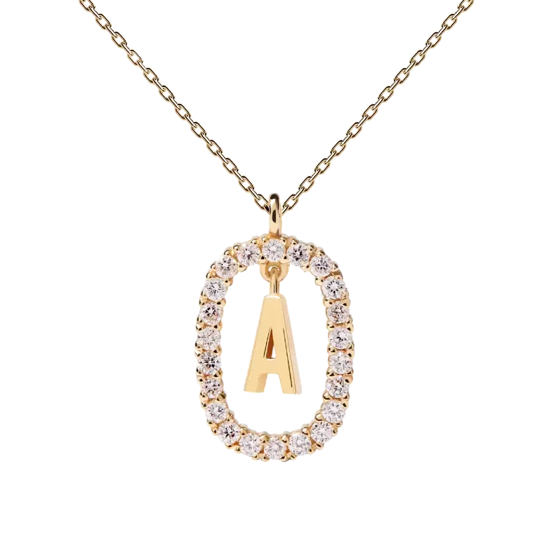 Collier Lettre A - Or et Diamant - PD PAOLA Fine jewelry