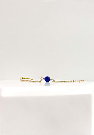 Bracelet Give Me Happiness - Give Me Happiness - Bijoux Artisanaux - Bijoux Femme - Pierre Naturelle - Bracelet Agate Bleue - Bijoux Agate Bleue