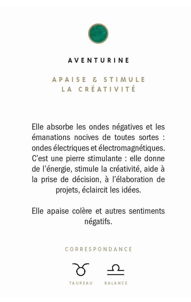 Aventurine Pierre - Bijoux Aventurine - Aventurine Vertus - Bienfaits Pierre - Vertus Pierre Naturelle - Pierre Naturelle - Give Me Happiness - Bijoux Femme - Bijoux Pierre Naturelle - Bijoux Gold Filled - Bobart Bijoux