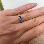 Bague Mini Daisy - Bleu