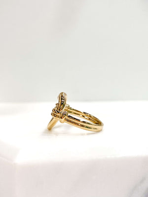 Bague Coeur - Bague Fantaisie - Bijoux Fantaisie - Bijoux Créateur - Plaqué Or - Bague Femme - Bague Plaqué Or