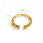 Bague Noma - Striée blanc