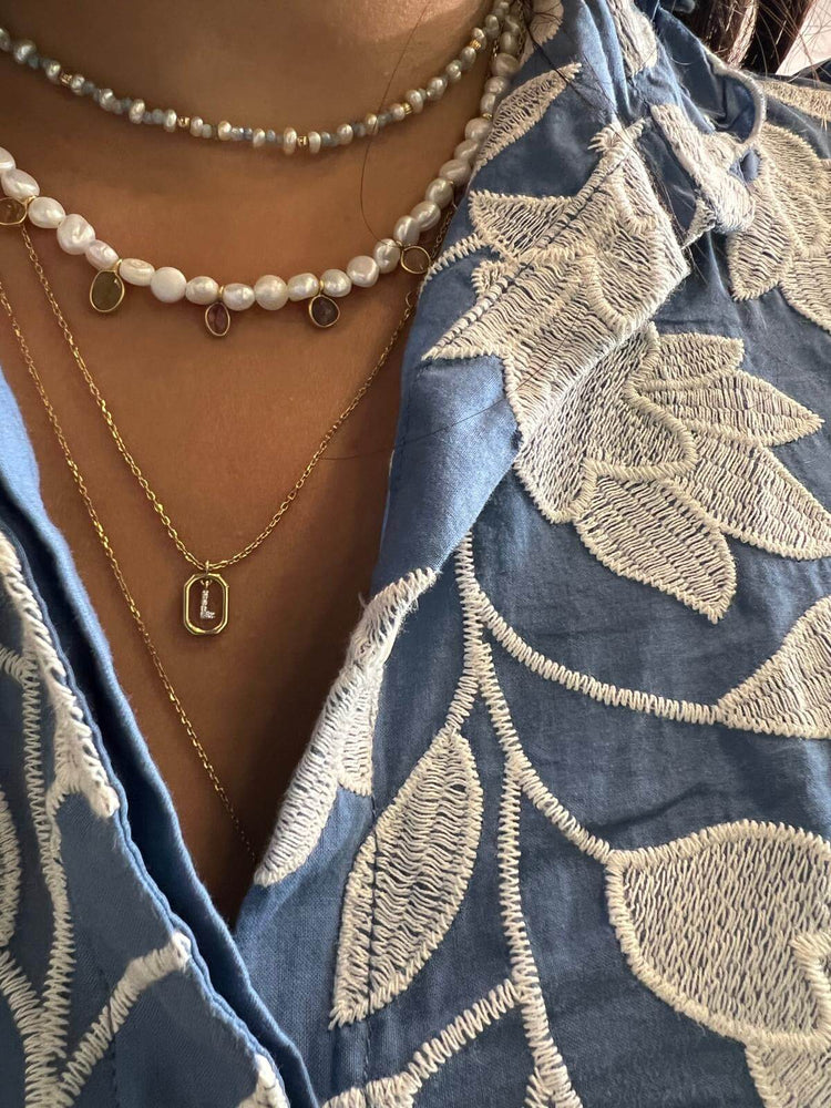 Collier Antoinette - perle et tourmaline