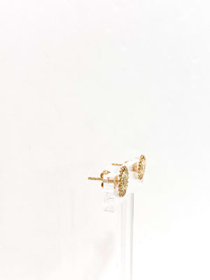 Bijoux Créateur - Bijoux Femme - Boucles d'oreilles Fleurs - Bijoux Fleurs - Boucles d'oreilles Femme Plaqué Or - Boucles d'oreilles Plaqué Or 