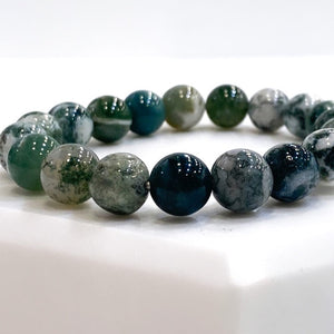 Bijoux Createur - Bijoux Fantaisie - Bijoux Pierre - Bracelet Pierre - Bracelet Pierre Naturelle - Bijoux fait main - Agate Mousse  - Bobart Bijoux