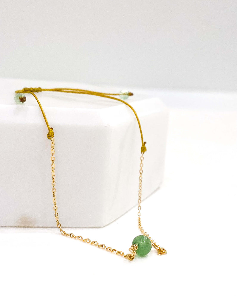Bracelet Femme - Bijoux Femme - Bijoux Pierre Verte - Bijoux en Gold Filled - Bijoux Fantaisie Paris - Aventurine - Bijoux Pierre Naturelle - Bijoux Artisanaux - Bobart Bijoux - Bijoux Aventurine