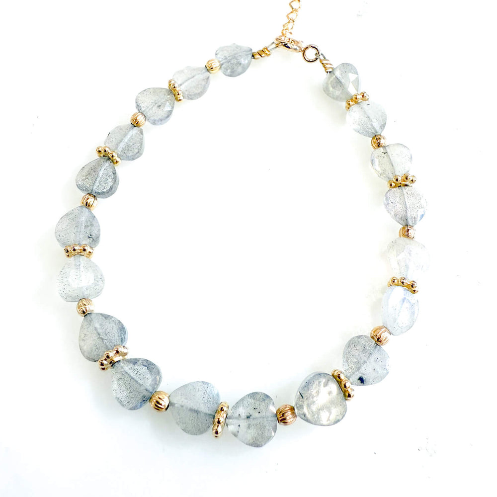 Bracelet Coeur de Pierre - Labradorite