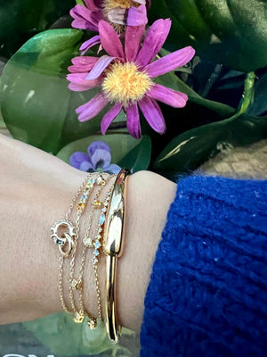 Bracelet PD PAOLA loop, salsa, rainbow, lotus  bracelet en plaqué or sur argent BOBART BIJOUX