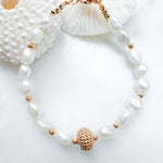 Bracelet Marine - perle et plaqué or