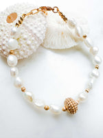 Bracelet Marine - perle et plaqué or