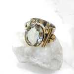 Bague ethnique argent et Améthyste verte - Théa - Edition exclusive