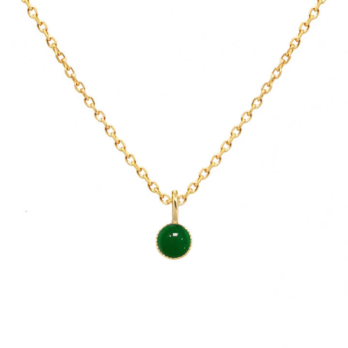 Médaille agate verte NILAI 