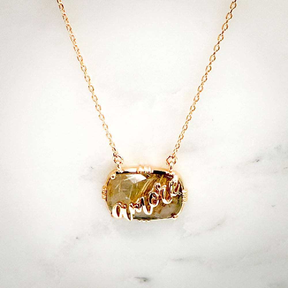 collier au fil de lo amore plaque or rutile dore idee cadeau saint valentin cadeau femme bijou femme plaque or bijou original bijou createur francais