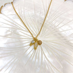 Collier Azula Perle- 3 Pierres