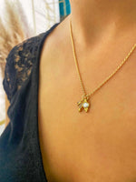 Collier Azula Perle- 3 Pierres