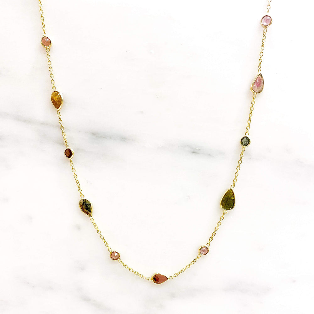 Collier Multi Tourmalines naturelles  - Serenity