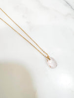 Collier tourmaline - one of a kind -  bijoux plaqué or
