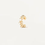 Ear Cuff Bubble - Zircon Blanc