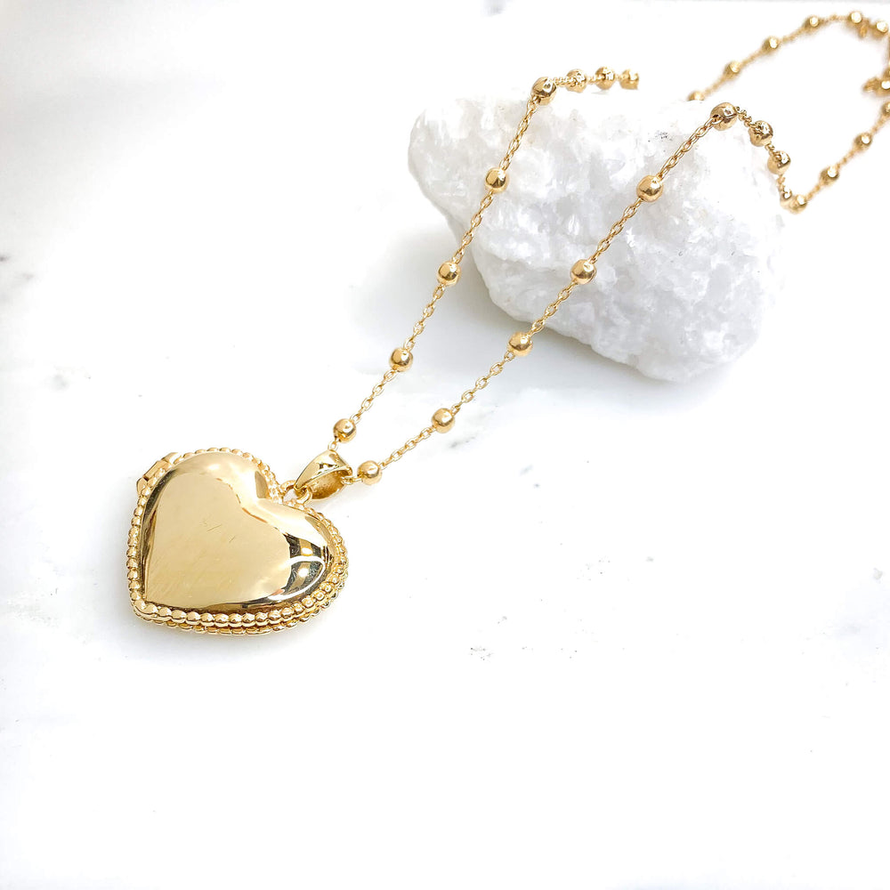 Collier Paty - Médaillon Coeur Porte-Photo