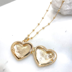 COLLIER MÉDAILLON PHOTO COEUR