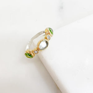 bague goia canyon argent pierre topaze peridot bijou createur canyon bijou