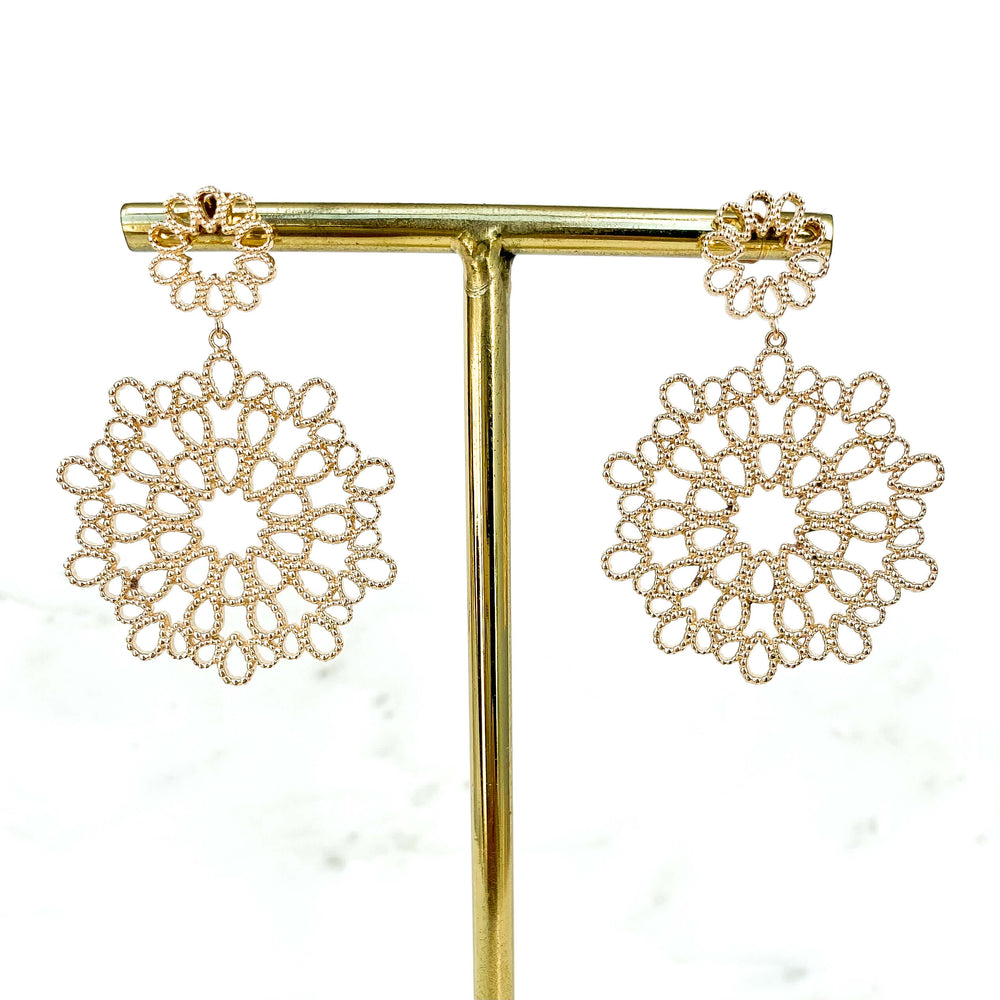 Boucles d’oreilles Rosace