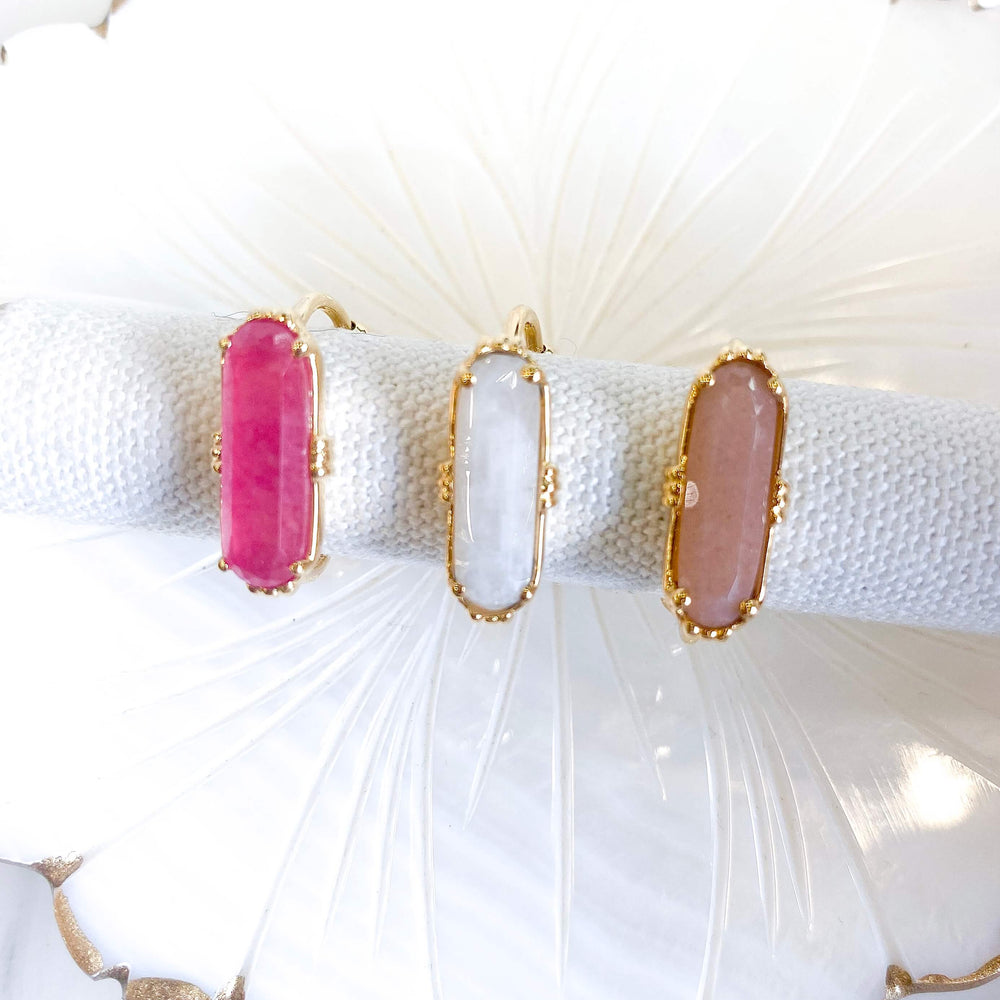 bague rectangulaire , bague barrette allongée  Au fil de Lo