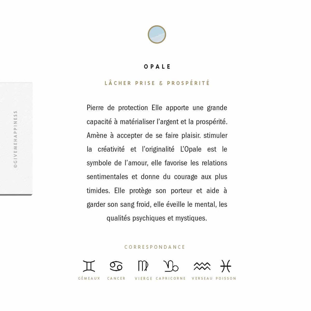 Opale Vertus - Opale - Bijoux Opale - Bijoux Femme - Bijoux Femme Opale - Bijoux Pierre - Bijoux Pierre Naturelle - Pierre Naturelle