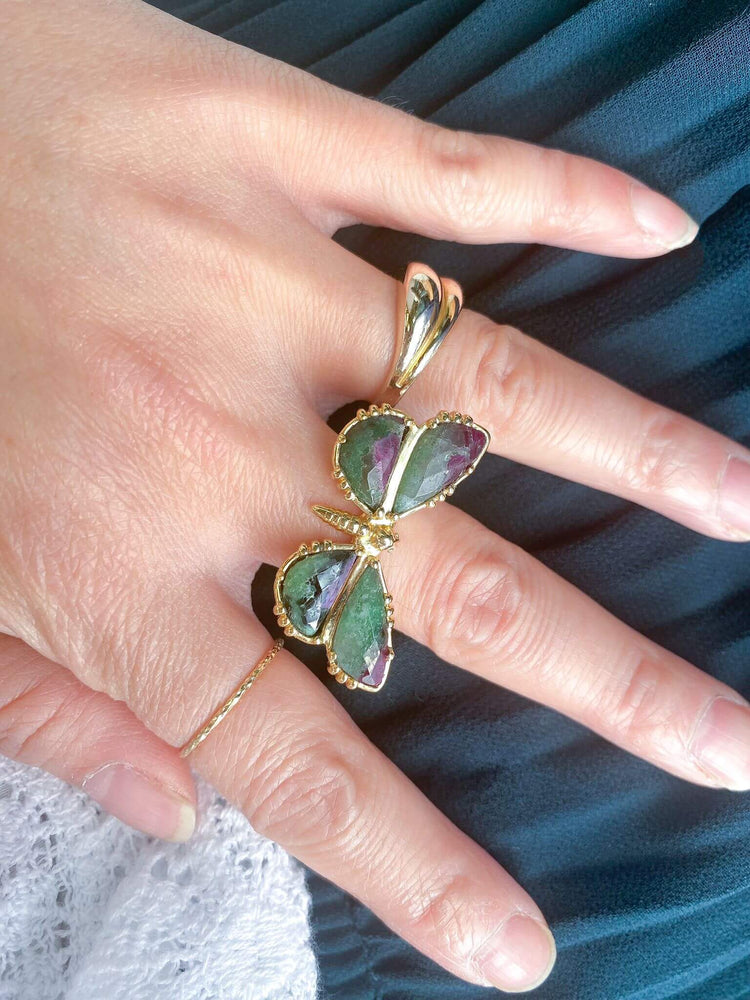 bague papillon au fil de LO bijou createur