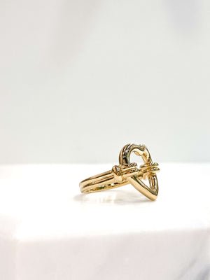 Bijoux Femme - Bague Femme - Bijoux Plaqué Or - Plaqué Or - Bijoux Fantaisie - Bague Coeur