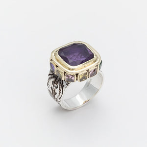 Bague ethnique en ARGENT massif + émail silver enamel ring Bague ethnique en ARGENT massif + émail silver enamel ring