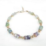 Bracelet Mora- Amétrine, Fluorite et, Nacre